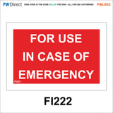 FBL002 Fire Hose Extringuisher In Case of Emergency Gas Shut Off