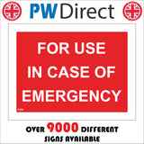 FI222 For Use In Case Of Emergency ICE I C E