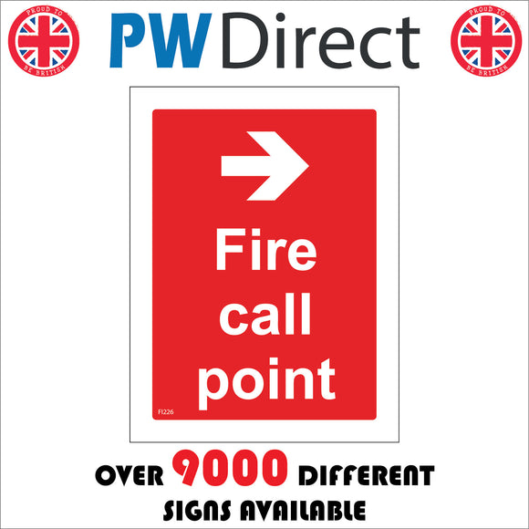 FI226 Fire Call Point Right Arrow Direction