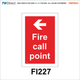 FBP003 Fire Alarm Call Point Extinguisher Action Bucket Hydrant