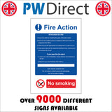 FI232 Fire Action In  The Event No Smoking