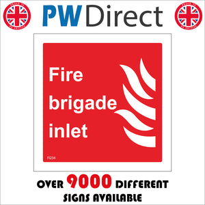 FI234 Fire Brigade Inlet Valve Safety Area Section