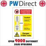 FI238 Argonite Area Integrity Tested Danger 11000 Volts