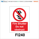 FBP003 Fire Alarm Call Point Extinguisher Action Bucket Hydrant