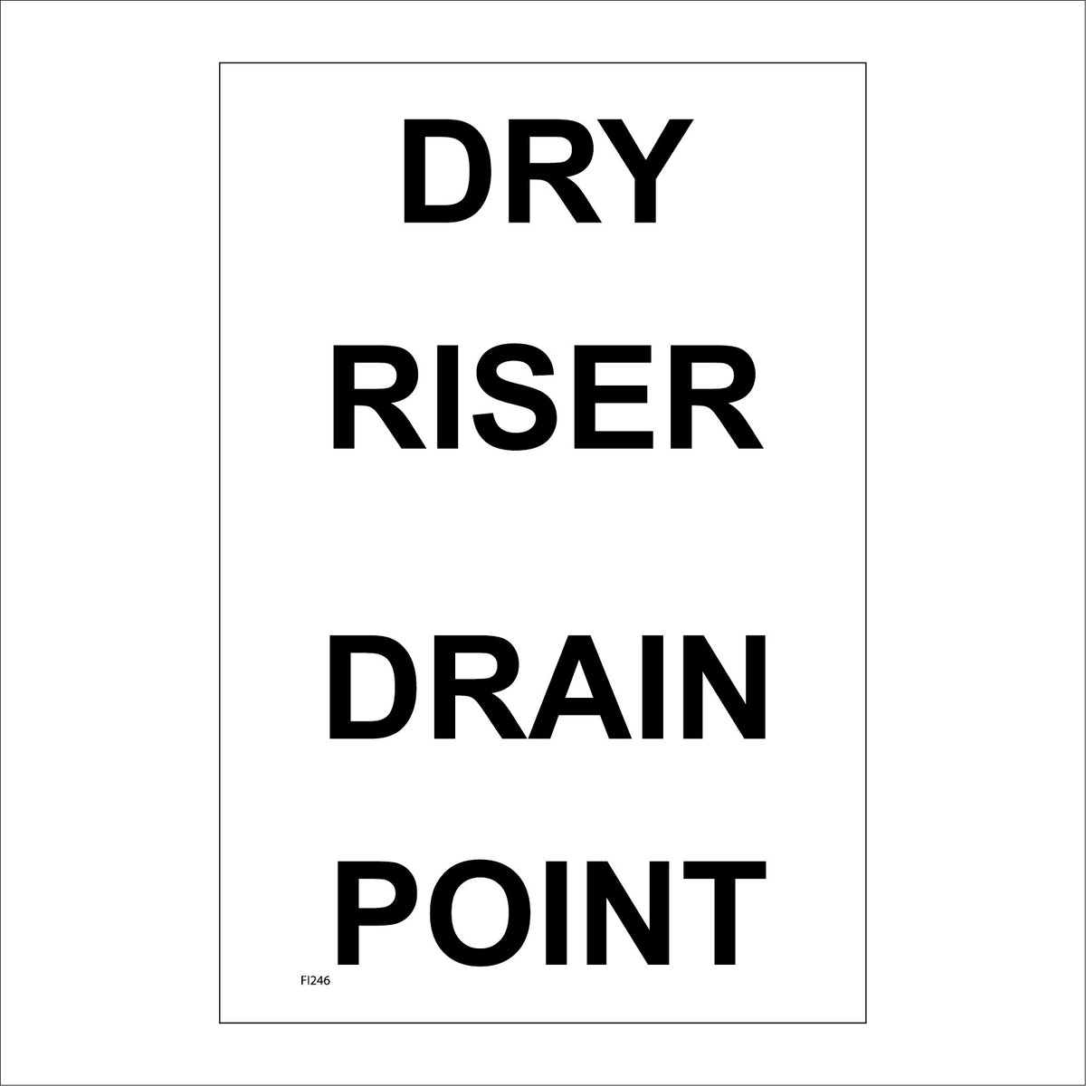 Dry Riser Drain Point Fire Water Information – PWDirect