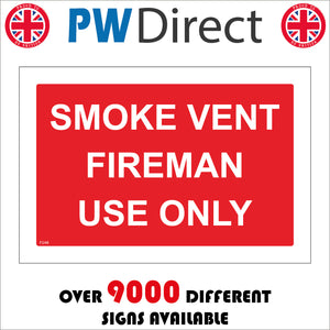 FI248 Smoke Vent Fireman Use Only