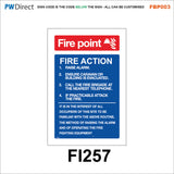 FBP003 Fire Alarm Call Point Extinguisher Action Bucket Hydrant