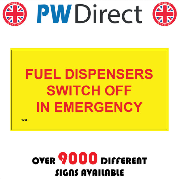 FI265 Fuel Dispensers Switch Off In Emergency