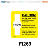 FSQ003 Gas Shut Off Valve Fire Do Not Lift Emergency Break Glass