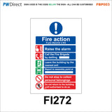 FBP003 Fire Alarm Call Point Extinguisher Action Bucket Hydrant