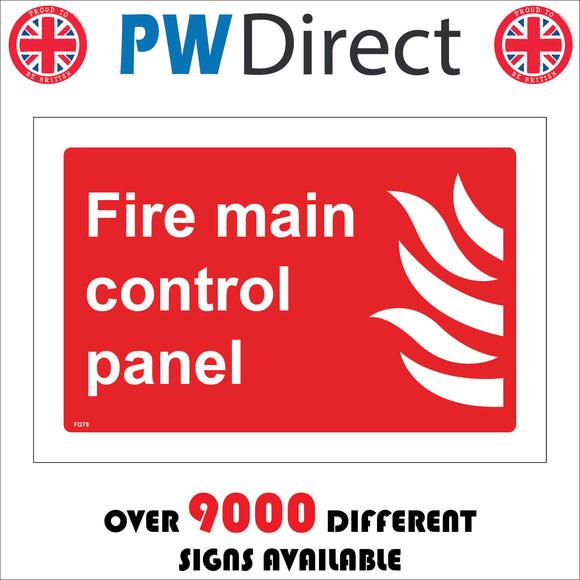 System Control Panel Sign Fire Main Control Panel – PWDirect