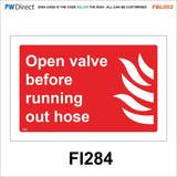 FBL002 Fire Hose Extringuisher In Case of Emergency Gas Shut Off