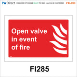 FBL003 Fire Alarm Gas Shut Off Valve Spill Kit Extinguisher