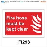 FBL002 Fire Hose Extringuisher In Case of Emergency Gas Shut Off