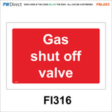 FBL003 Fire Alarm Gas Shut Off Valve Spill Kit Extinguisher