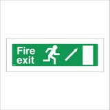 FS045 Fire Exit Right Sign with Running Man Door Arrow