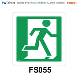 FSQ001 Fire Hydrant Safety Custom Running Man Emergency Contact