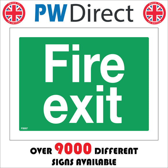 FS057 Fire Exit Sign