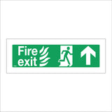FS061 Fire Exit Ahead Sign with Running Man Arrow Door Fire