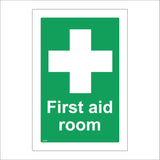 FS082 First Aid Room Sign with Cross