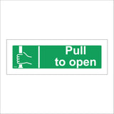 FS088 Pull To Open Sign with Hand Handle