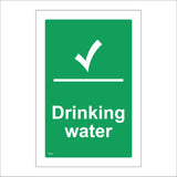 FS092 Drinking Water Sign with Tick