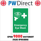 FS116 Emergency Eye Wash Sign with Eye Shower Cross