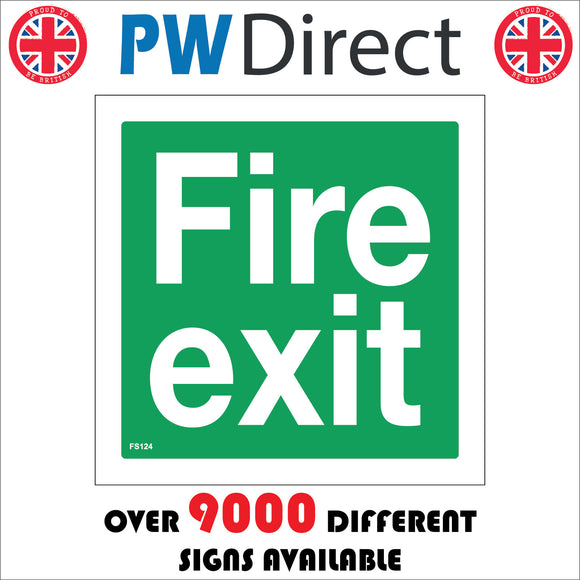 FS124 Fire Exit Sign