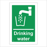 FS214 Drinking Water Sign with Tap Glass Water