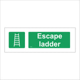 FS220 Escape Ladder Sign with Ladder