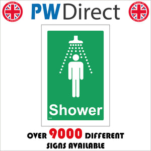 FS228 Shower Sign with Shower Man