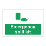 FS231 Emergency Spill Kit Sign with Cloth Tray Dustpan