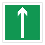 FS261 Arrow Ahead Straight On Up Direction Route Sign with Up Arrow