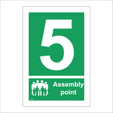 FS276 Fire Assembly Point 5 Five