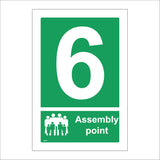 FS277 Fire Assembly Point 6 Six