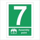 FS278 Fire Assembly Point 7 Seven
