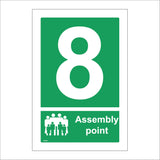 FS279 Fire Assembly Point 8 Eight