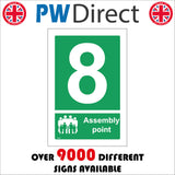 FS279 Fire Assembly Point 8 Eight