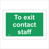 FS288 To Exit Contact Staff Controlled Door Alarm