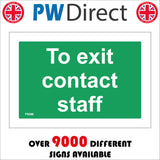 FS288 To Exit Contact Staff Controlled Door Alarm