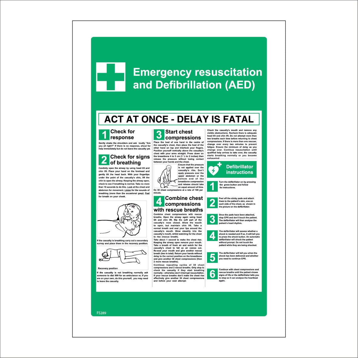 Defib Sign Australia.pdf Resuscitation AED Defib Defibrillator First Aid – PWDirect