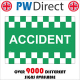 FS293 Accident Battenburg Chevrons Warning Traffic Control