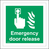 FS296 Emergency Door Release Button Press Knob Lever Fire Safety