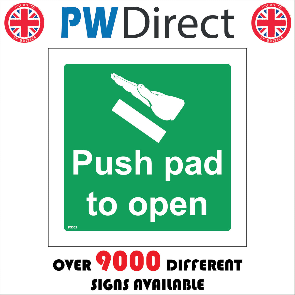 Push Pad To Open Enter Exit Access Touch Press – PWDirect