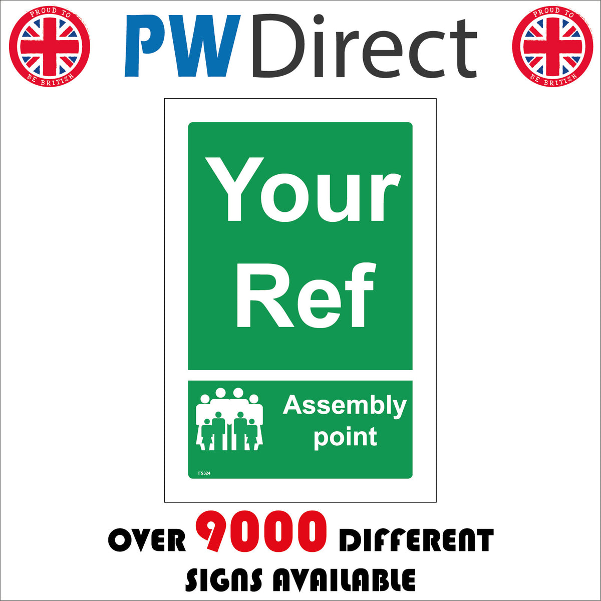 Assembly Point Muster Fire Choice Reference Words Custom – PWDirect
