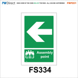 FBP001 Fire Safety Emergency AED Arrows  Choice Custom Muster
