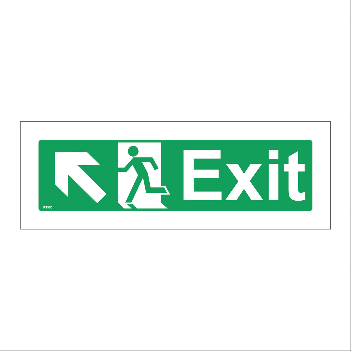 Running Man Fire Exit North West Diagonal Arrow Door – PWDirect