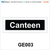 AILL004 Made To Order Toilet Stairs Door Plaques Canteen Bathroom Signs