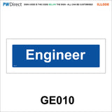 AILL008 Made To Order Door Plaques Surveyor Meter Room Planner