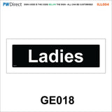 AILL004 Made To Order Toilet Stairs Door Plaques Canteen Bathroom Signs